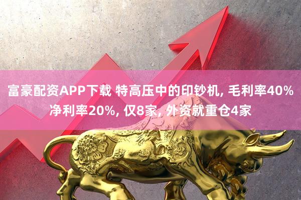 富豪配资APP下载 特高压中的印钞机, 毛利率40%净利率20%, 仅8家, 外资就重仓4家